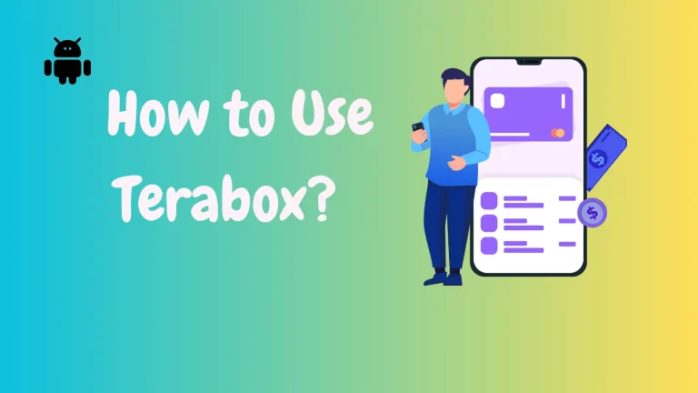 man telling how to use terabox cloud storage app