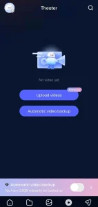 uploading of media files in terabox app