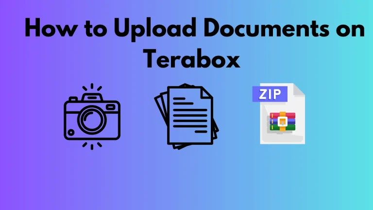 how to upload documents on terabox